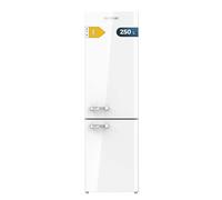 Cecotec Frigorifero Combi Retro 250 L Bolero CoolMarket Combi Origin 250 NF White E, Classe Energetica E, Total No Frost, Fasta Cooling, Multi Airflow, Himidity Box, Allarme Porta, 54 x 68,8 x 186,5