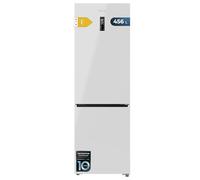 Cecotec Frigorifero Combinato 456L No Frost Bolero CoolMarket Combi 456 White E. Altezza 201cmx59,5cm Larghezza, MAX INSIDE con VIP Tech, Compressore Inverter Plus, Basso Consumo, in Vetro, Bianco