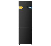 Cecotec Frigorifero Combinato Bolero CoolMarket Combi 262 Black E. 262L, Cíclico, Classe E, Illuminazione LED, Controllo Elettronico, Ripiani in Vetro, 54x55x176 cm, ampio spazio e alta efficienza