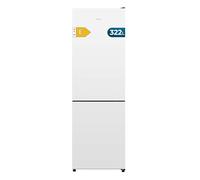 Cecotec Frigorifero Combinato Bolero Coolmarket Combi 322 White E. 322 L, Altezza 185 e Larghezza 60 cm, Basso Consumo, Sistema Multi Air Flow, Total No Frost e 2 Cassetti