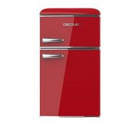 Cecotec Frigorifero Mini Vintage Combinato Bolero Coolmarket 2D Origin 85 Red. Mini frigorifero, LED interno, maniglia cromata, vassoi in vetro, apribottiglie, rosso