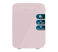 Cecotec Frigorifero Piccolo Bolero MiniColing 6L Bahamas Rosa. Capacità 6L, Funzionamento 12-220V, Compatibile con Auto e Roulotte, Funzione Freddo e Caldo, Temperatura Regolabile da 5°C a 65°C