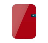 Cecotec Mini Frigorifero da 6 l bolero MiniCooling 6L Bahamas Red. Funzionamento 12 V-220 V, compatibile con auto e roulotte, funzione raffreddamento e riscaldamento, intervallo di temperatura 5-65 °,
