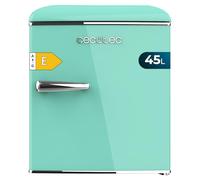 Cecotec Frigorifero Piccolo - Frigorifero Retro Sobremesa 45 L Bolero CoolMarket TT Origin 45 Verde E, 55cm di Altezza e 44.7cm di Larghezza, Classe Energetica E, Icebox e Maniglia Cromata, Verde