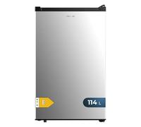 Cecotec Frigorifero Piccolo Minifrigo Retrò 114L 1 Porta Bolero Coolmarket TT Origin 114 L Inox. Frigorifero da Tavolo, 83,6cm di Altezza e 50,6cm di Larghezza, Basso Consumo, Temperatura Regolabile