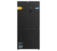 Cecotec Frigorifero Porta Francese Bolero CoolMarket FD 436 Scuro E. Compressore Inverter Plus Frigorifero 4 Porte Stile Francese Scuro 183X84Cm, 510L, No Frost, Classe Energetica E, Metal Cooling