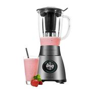 Cecotec Frullatore a Bicchiere Power Black Titanium 2500MAX Pro. Spatula 1800W, 22000 RPM, 6 Lame Titanio, Caraffa Termoresistente 1.8L, 5 Velocità, Turbo, Filtro Frullato, Metaluxe, Chiusura Ermetica