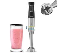Cecotec Frullatore a immersione Katana TotalDestroy 1500xl DK, 1500 W, 21 velocità e turbo, 4 fogli con titanio nero, antisalpaduras, piede extralargo, vetro da 800 ml, con coperchio.