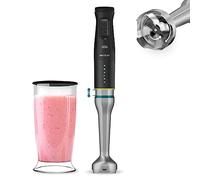 Cecotec Frullatore a immersione Katana TotalDestroy 1500xl DoubleKatanas BL B, 1500 W, 21 velocità e turbo, sistema a doppia lame, 4 fogli con titanio nero, antisalpaduras, nave da 800 ml.