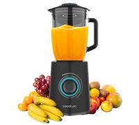 Cecotec Frullatore a Immersione Power Black Titanium 2300MAX Mix Go. Potenza Massima di 2300W, Capacità di 1,5L, 5 Velocità, 6 lame con Rivestimento in Titanio Nero e Caraffa Termoresistente