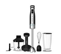 Cecotec Frullatore a Immersione Powergear 1500 XL Mash Pro, 1500 W, Piede XL, 4 Lame con Rivestimento in Titanio, 21 Velocità e Funzione Turbo, Include Tritatutto, Frullatore a Filo e Tritatutto