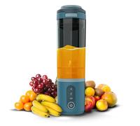 Cecotec Frullatore portatile Power Titanium Shake2Go Lagoon 180 W 600 ml con coperchio di tenuta, 3 programmi automatici, design anti-blocco, USB-C, lavabile in lavastoviglie fino a 60°