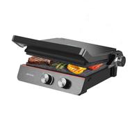 Cecotec Griglia elettrica Rock'nGrill Blaze Neon. 2200 W, rivestimento RockStone, facile da pulire, apertura a 180°, senza BPA, superficie di cottura 29 x 23 cm, piastre rimovibili