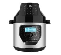 Cecotec H Deluxe Fry GM Cucina programmabile da 6 litri con testina friggitrice ad aria - Antiaderente - Bilancia - Display LCD - Ergonomica - Temperatura fino a 200ºC - Controllo vocale - Nero e arge