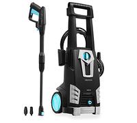 Cecotec Idropulitrice HidroBoost 1800. 1800 W, Pressione massima 135 bar, Portata massima 468 l/h (7,8 l/min), Raggio d'azione +11m, Filtro anti-impurità, Ugello regolabile, Maniglia e ruote