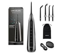 Cecotec Idropulsore Dentale Portatile Irrigatore Orale Professionale ToothCare 6000 Jet Liberty.Auton. 30 Giorni, Serbatoio 180ml, 30-80PSI, 1500 Impulsi/min, Testine Magnetiche, IPX7, Igiene Completa