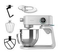 Cecotec Impastatrice Planetaria Twist&Fusion 4000 Luxury White. 800 W, corpo in alluminio pressofuso, motore DC, 8 velocità, luce LED, ciotola in acciaio inox da 5,2 l