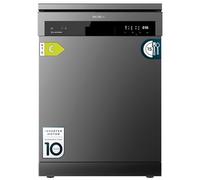 Cecotec Lavastoviglie 60 cm Indipendente Bolero Aguazero 6500 Dark C. 15 Posate, 3 ° Vassoio, 6 Programmi con Dual Zone Wash, Dry+, Auto Open, Mezzo carico, Inizio differito, Motore Inverter Plus