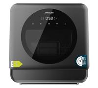Cecotec Lavastoviglie Compatto Libero Installazione Desktop Bolero Forero 1150 Dark, 3 Posate, Basso consumo, 6 programmi, Touch Control Panel, Funzioni come Long Storage e Delay Start, Dark Inox