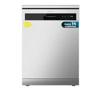 Cecotec Lavastoviglie Indipendente 60 cm Bolero Aguazero 6200 Inox D. Classe D, 14 Posate, 6 Programmi con Dual Zone Wash, Dry+, Turbo Dry+, Mezzo carico, Delay Start e Electronic AquaStop