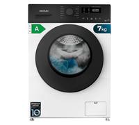 Cecotec Lavatrice 7 Kg Carico Frontale Bolero Dresscode 7150 Inverter A. 7 Kg, 1400 Rpm, 12 Programmi, Classe A, Motore Inverter Plus, Steammax, Drum Clean, Avvio Ritardato e Blocco Bambini