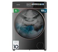 Cecotec Lavatrice Carico Frontale 10 Kg Bolero DressCode 10900 Autodose Inverter FullColor Steel A. 1400RPM, Basso Consumo, Display FullColor, 11 Programmi, Motore Inverter Plus, Vapore, Autodose