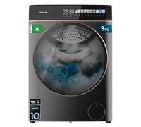 Cecotec Lavatrice 8Kg Carica Frontale Bolero DressCode 8900 Inverter FullColor Steel A. Acciaio 1400 Giri, Schermo 10,3", 11 Programmi, Inverter, SteamMax, Classe A