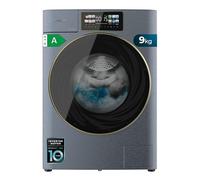 Cecotec Lavatrice 8Kg Carica Frontale Bolero DressCode 8900 Inverter FullColor Steel A. Acciaio 1400 Giri, Schermo 10,3", 11 Programmi, Inverter, SteamMax, Classe A