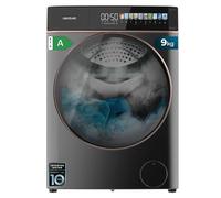 Cecotec Lavatrice 8Kg Carica Frontale Bolero DressCode 8900 Inverter FullColor Steel A. Acciaio 1400 Giri, Schermo 10,3", 11 Programmi, Inverter, SteamMax, Classe A