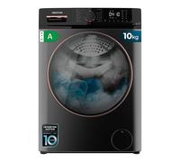 Cecotec Lavatrice a Carica Frontale 10 Kg Bolero Dresscode 10610 Inverter Steel A. 2000W, 1400 RPM, Classe A, Steam Max, Motore Inverter Plus, 15 Programmi, Onsmart, Fuzzy Logic, Smooth Wash, Stop&Go