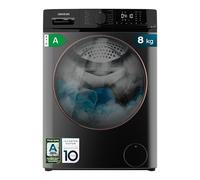 Cecotec Lavatrice a Carica Frontale 8 kg Bolero Dresscode 8610 Inverter Steel A. 2000W, 1400 RPM Steam Max, Motore Inverter Plus, 15 Programmi, Onsmart, Fuzzy Logic, Smooth Wash, Stop&Go