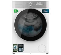 Cecotec Lavatrice a Carico Frontale Bolero Dresscode 8800 Inverter A, 2000 W, 1400 Giri/Min, 16 Programmi, Motore Inverter Plus, Steammax, Carico Automatico e Display Touch XXL Kidlock