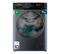 Cecotec Lavatrice Carica Frontale 7kg Bolero Dresscode 7610 Inverter Ice Blue A. 1400 Giri/Min, Funzione Vapore, Motore Inverter Plus, 15 Programmi, Classe A, Display LED, Sicurezza Bambini