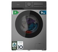 Cecotec Lavatrice Carico Frontale 9Kg Bolero DressCode 9450 Inverter Steel, 1400 rpm, 16 Programmi 10%, Motore Inverter Plus, Allergy Care, Pearl Drum, Silence, Stop&Go, KidLock, Steel