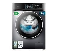 Cecotec Lavatrice da 7 kg Bolero DressCode 7500 Inverter Steel A. 16 Prog, Basso Consumo, Motore Inverter plus, SteamMax, Pearl Drum, Delay Start, Drum Clean, Display, Allergy Care, Funzione Stop&Go.