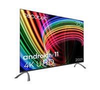 Cecotec Televisore LED 75" Smart TV Serie A3 ALU30075, 4K UHD, Android TV 11, Frameless, Assistente vocale Google e Chromecast, Dolby Vision & Atmos, HDR10, HBBTV, 2023.