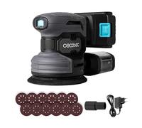 Cecotec Levigatrice Rotorbitale Batteria 21V e 2000mAh PerfectSurface 2120 Rotate. 13000rpm, 12 Ricambi, Serbatoio di Polvere, Connessione per Aspirapolvere, Doppio Movimento Eccentrico, 26000mov/min