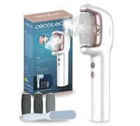 Cecotec Lima elettrica Piedi duri con batteria ricaricabile SkinCare Steam Silky. Funzione vapore, 3 teste, impermeabile IPX7, 3 velocità, raschiatore extra, serbatoio dell'acqua magnetico