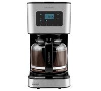 Cecotec Macchina Caffè A Filtro Digitale 12 Tazze Coffee 66 Smart Aroma. 950W, Riscaldamento Rapido, Funzione Riscalda, Caraffa Vetro 1,5L, Acciaio Inox, Intensificatore Aroma per gusto ricco