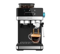 Cecotec Macchina Caffè Espresso Power Espresso 20 Grind+. 1350W, 20 Bar, Schermo Touch, Thermoblock, Serbatoio Acqua 1,7L, 20 Livelli Macinatura, Serbatoio Caffè 150g, Schiumatore Latte, Sicurezza