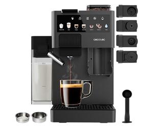Cecotec Macchina da Caffè a Capsule Freestyle Grind & Latte. 1400W, 20Bar, Multicapsule, Caffè in Grani 40g, Macinino Conico, Serbatoio Acqua 1.6L, 300ml Latte, Thermoblock, Schermo Tattile