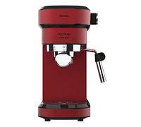 Cecotec Macchina da Caffè Espresso Cafelizzia 790 Shiny. Espresso e Cappuccino, 1350 W, Sistema Thermoblock, 20 Bar, Modalità Automatica per 1-2 Caffè, Vaporizzatore Orientabile, 1,2L, Rosso
