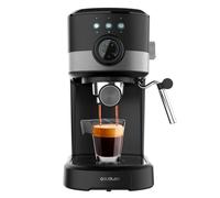 Cecotec Macchina da Caffè Espresso Power Espresso 20 Pecan Pro. 1100 W, Tecnologia ForceAroma da 20 bar, Vaporizzatore Orientabile, Braccio Doppio, Piastra Riscaldatrice per Tazze