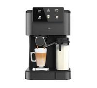 Cecotec Macchina da Caffè Espresso Semiautomatica Power Espresso ColdBrew Latte Scuro.1350W, 20Bar, Freddo, Tiepido, Caldo, Schermo Tattile, Serbatoio Acqua 1.5L, Serbatoio Latte 500ml, Doppio Braccio