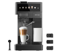Cecotec Macchina da Caffè FreeStyle Latte. 1350W, Serbatoio Latte 400ml, Thermoblock, Pompa 20 Bar, Sistema Capsule, Adatta per Caffè Macinato, 6 Tipi di Caffè, Serbatoio Acqua 1,6L, Controllo Touch