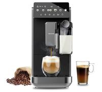 Cecotec Macchina da Caffè Superautomatica Cremmaet Lungo Latte. 19Bar, Thermoblock, 7 Bevande, Vaporizzatore, 5 Livelli di Macinatura, Serbatoio Acqua 2L, 240ml Latte e 280g Caffè, Decalcificazione