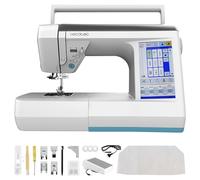 Cecotec Macchina da Cucire Digitale BelleCouture 36000 Control. Touch Screen 7", 360 Punti, PedalFree, Infilatura automatica, Luce LED, Tagliacavi, Ago Alto/Giù, Kit Accessori Completo.