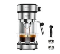 Cecotec Macchina Espresso Cafelizzia 790 Steel, 1350W, Portafiltro Doppio, 20 Bar, Serbatoio 1.2L, Acciaio