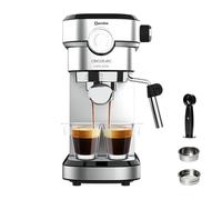 Cecotec Macchina Espresso Cafelizzia 790 Steel Pro, 1350W, Manometro, Thermoblock, 20 Bar, Auto 1-2 Caffè, Vaporizzatore, 1.1L