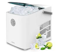 Cecotec Macchina Ghiaccio 12 Kg con Finestra Chillin' Ice 1200 Go. 120W, Ice Maker, Capacità Produzione Giornaliera 12 kg, Ghiaccio pronto in 6-8 minuti, 2 Dimensioni di Cubetti, Controllo Semplice